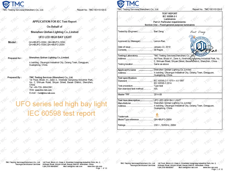 IP65 Lámpara Colgante Industrial de Canopy a Prueba de Explosiones UFO Luz de Bahía Alta para Iluminación de Almacén Taller Iluminación LED de Bahía Alta 100W 150W 200W 250W