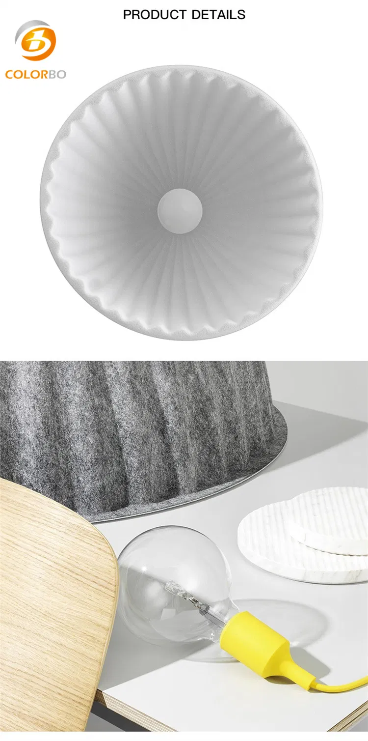 Paneles de alambre de alta calidad, lámpara de luz LED, pantalla acústica de PET