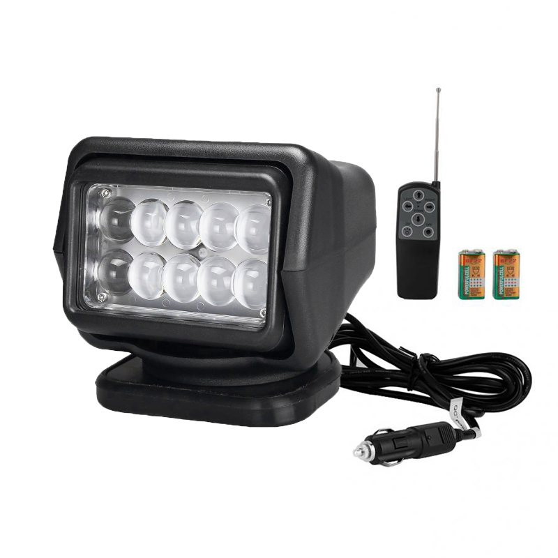 12V 24V 7inch Faro LED de búsqueda de largo alcance CREE para barco, camping al aire libre, luz de búsqueda HID Xenón con base magnética al por mayor