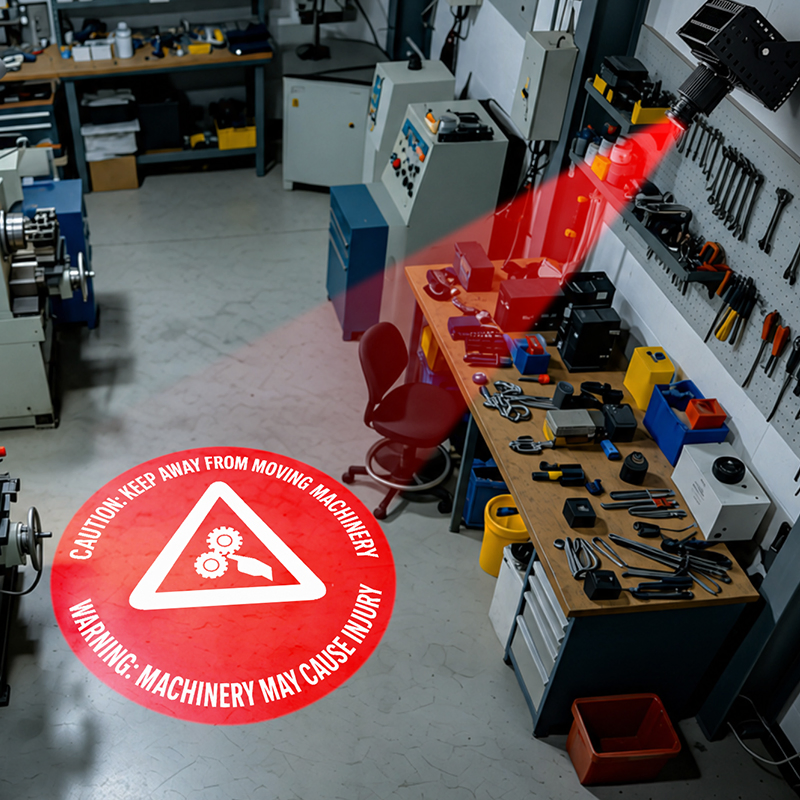Luz de proyección de señalización industrial de alta potencia LED personalizada con bajo consumo de energía