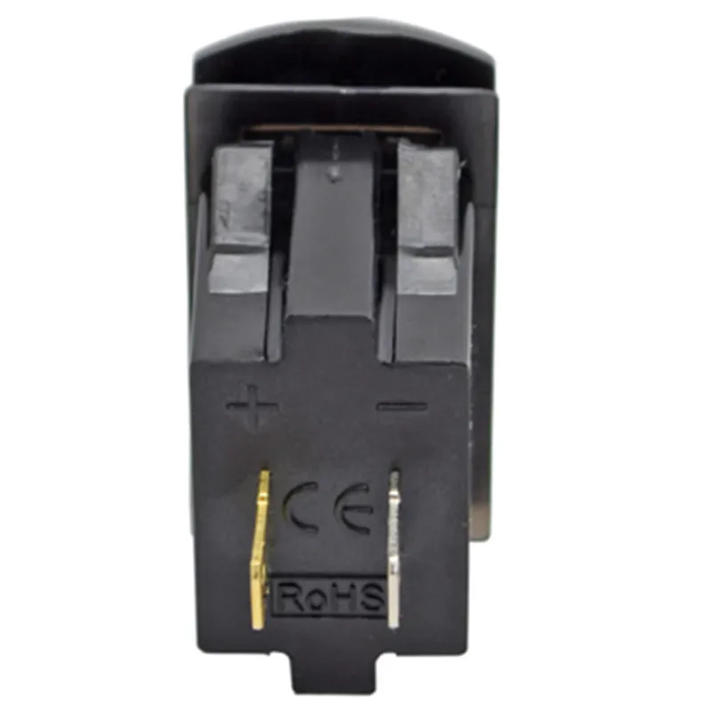 12V 4.2A Panel de Interruptor Rocker con Cargador USB Doble para Coche y Voltímetro LED
