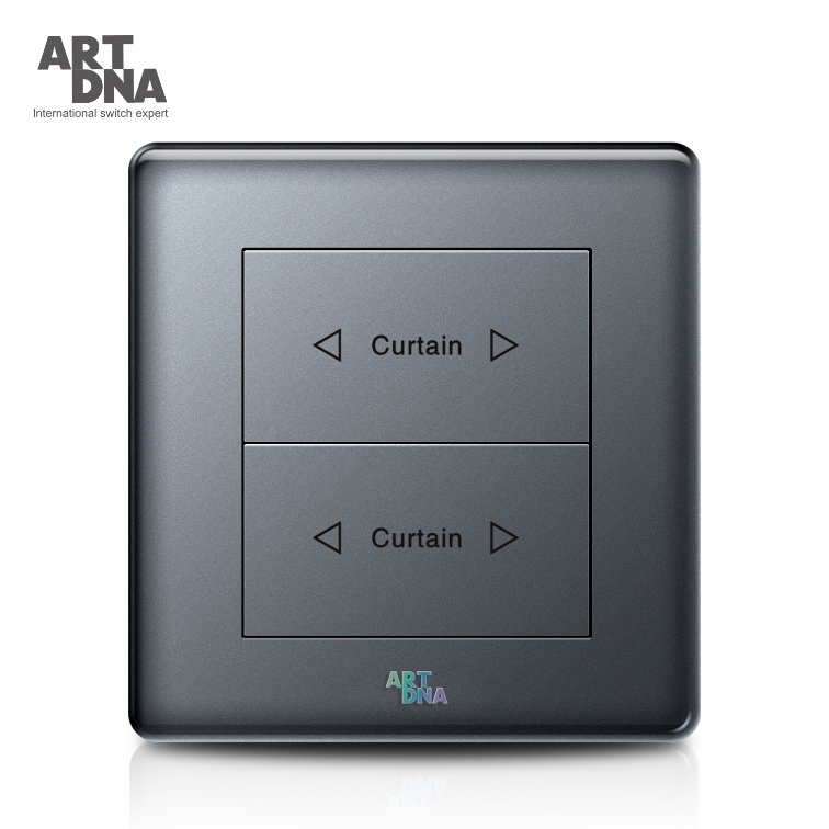 Panel de Control de Interruptor de Cortina Gang Artdna 1 Fácil de Instalar