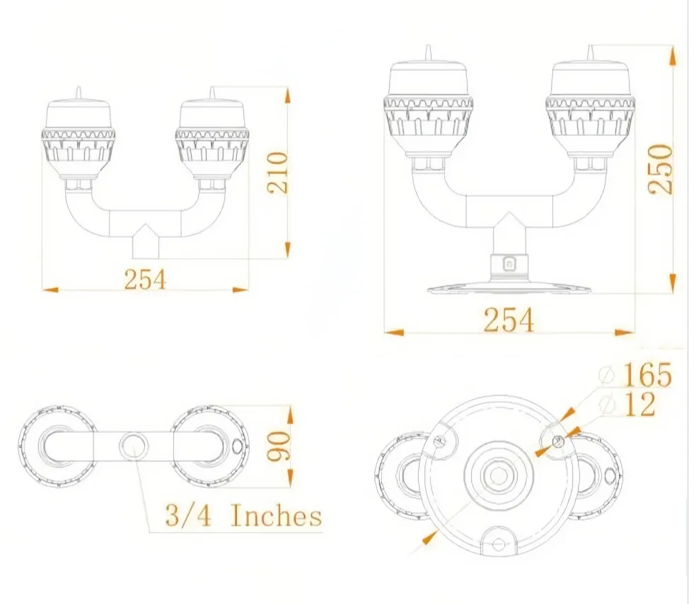 Plano de dimensiones del producto
