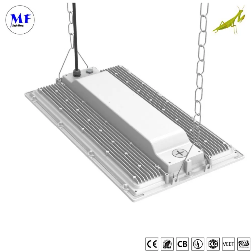 7years Garantía Astillero Minería Estación de Gas 100-400W IP66 Lámpara de Iluminación Industrial a Prueba de Agua con Sensor de Dimming Inteligente Luminaria Lineal de Alta Bahía LED Lámpara de Alta Bahía
