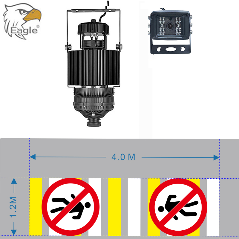 Proyector LED 220W Industrial Solución de Seguridad para Tráfico de Peatones Usado en Almacén Taller