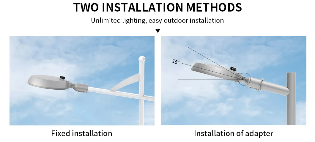 Retrofit de Iluminación Vial de Bajo Consumo 15W 30W 40W 50W 60W Lámpara de Calle LED Slim para Iluminación Exterior de Callejón Rural