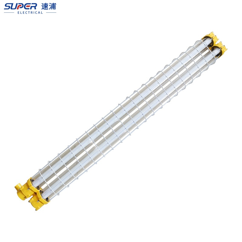 Lámpara fluorescente a prueba de explosiones de tubo LED de aluminio fundido a presión, resistente al agua y de alta resistencia industrial IP66