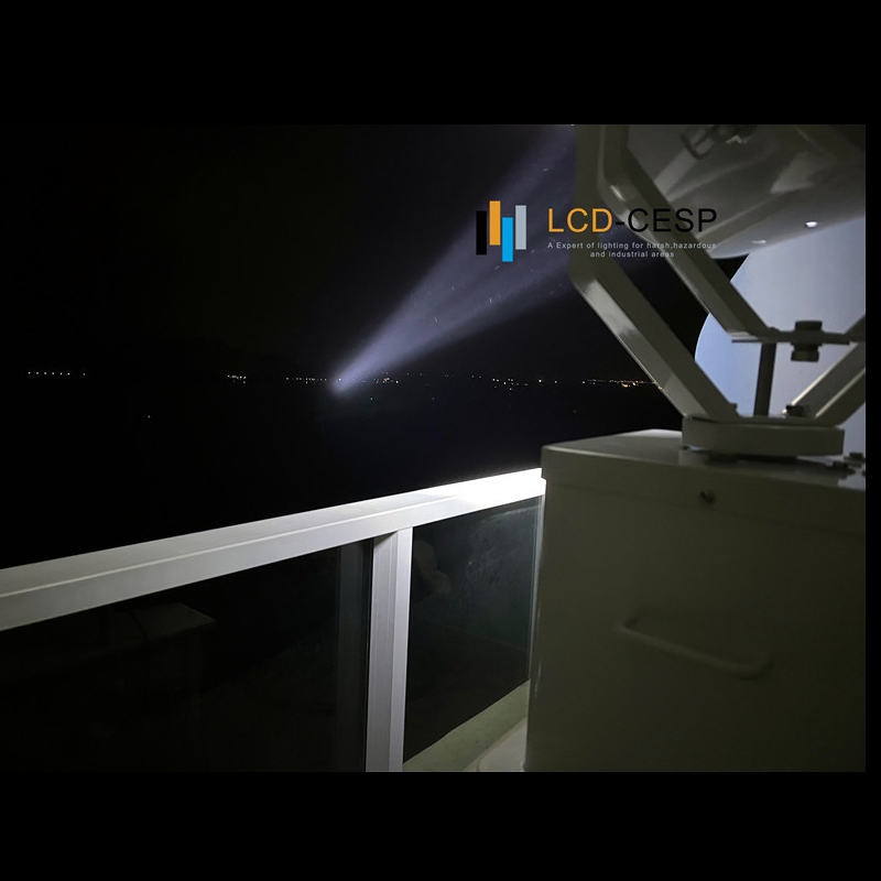 Linterna LED Ajustable 250W con Control Remoto y Manual, Maquinaria Industrial y Equipos Pesados, Acero Inoxidable, IP67 Impermeable, Iluminación de Alta Eficiencia