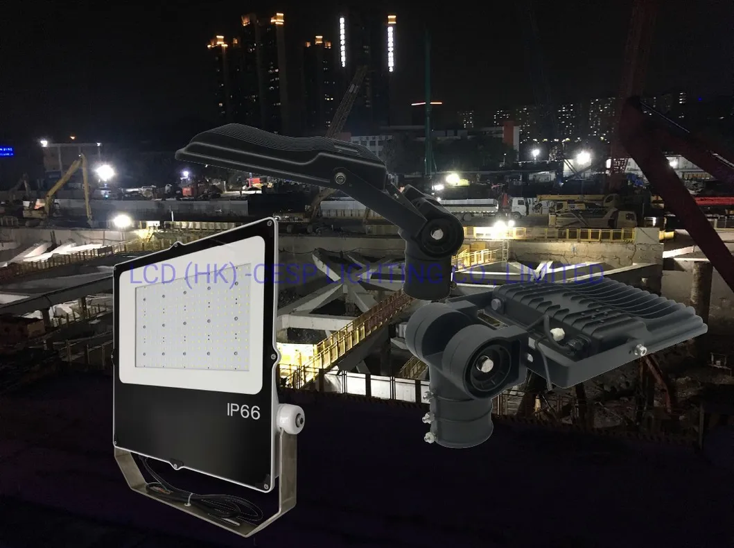 Luz de inundación LED de aleación de aluminio ADC12 luminaria de fundición a presión 200W luces de proyector para iluminación de edificios, focos solares con fabricación de controlador MW en China