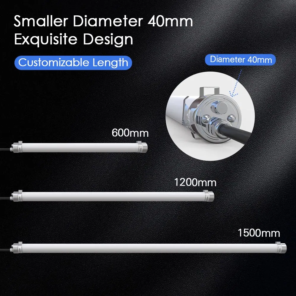 SMD2835 CRI> 80 Ángulo de Haz 120 Fijación de Tubo LED Tri-Prueba