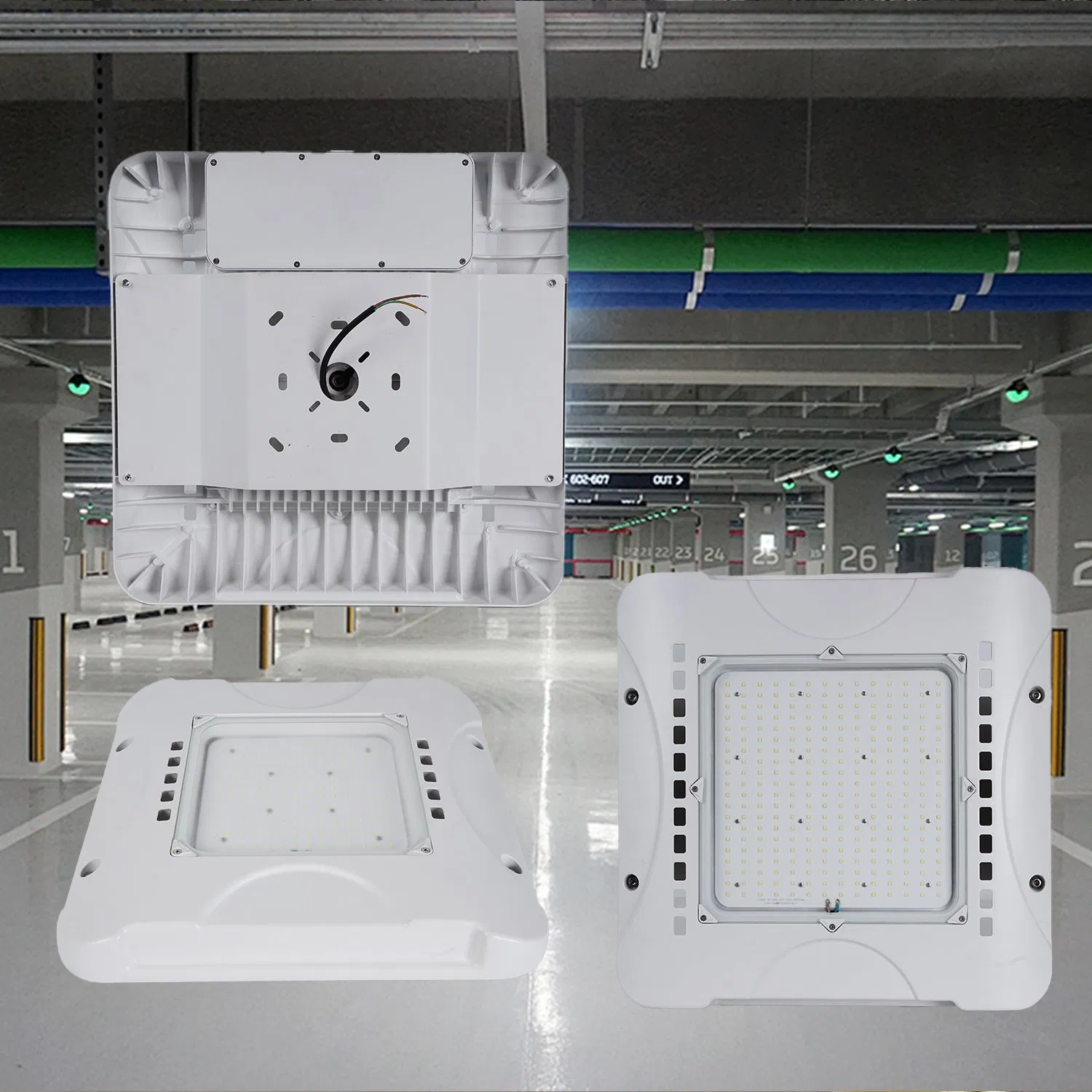 100W Accesorios de iluminación Fabricación de iluminación fábrica de importación de iluminación instalación a prueba de humedad Método accesorio LED de alta resistencia a temperatura