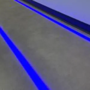 Proyector lineal LED ajustable de haz flexible de línea recta para suelos industriales de alta visibilidad