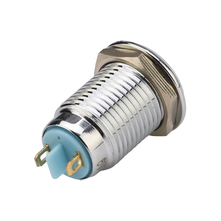 Precio Mayorista 12mm Terminal de Pin Plano de Metal Impermeable para Maquinaria Industrial 220V Luz Indicadora LED