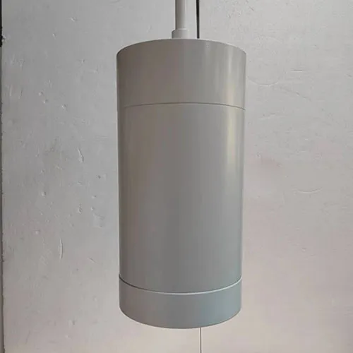Lámpara colgante cilíndrica de estilo industrial LED, lámparas de araña modernas nórdicas, lámpara colgante inteligente de riel