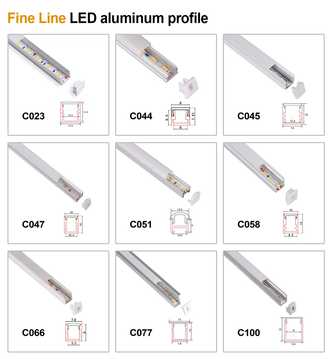 Iluminación lineal LED de perfil bajo de grado industrial - Alta fiabilidad para un diseño minimalista