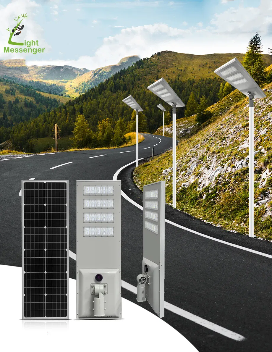 Luz Fundición a Presión Pared Iluminación Solar Exterior Venta al por Mayor Integrada Sensor de Movimiento Lámpara Solar de Calle LED Batería Luz Industrial LED Calle Inteligente