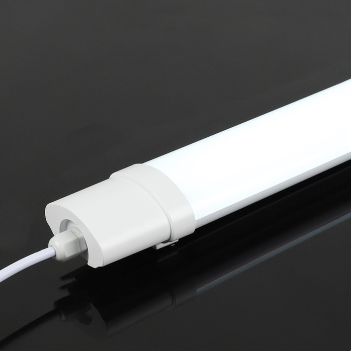 Luz de Fixture LED Tri-Proof Industrial Exterior 120cm 4FT 40W para Iluminación de Taller, Estacionamiento/Túnel