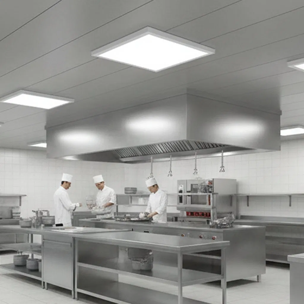 100-120lm/W Alta Salida IP65 Luz de Panel LED para Uso Industrial y Comercial