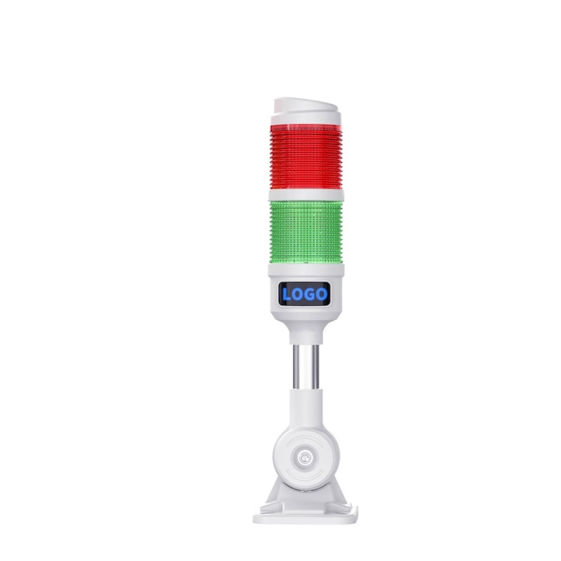 Luz de advertencia de múltiples capas LED para herramientas de máquina, luz de advertencia tricolor, indicador de señal intermitente, alarma visual y audible industrial DC24V