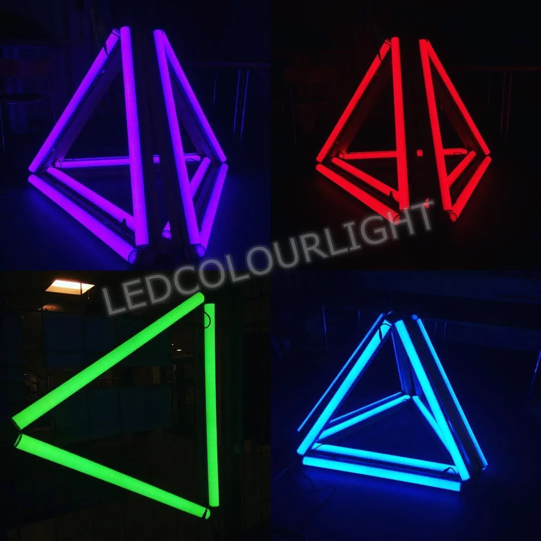 Luces de barra lineal LED RGB DMX para exteriores, iluminación de tubo para escenarios, iluminación de píxeles interiores para discotecas, decoración de KTV (iluminación de barra LED al por mayor para exteriores)