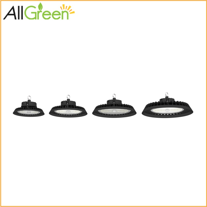 Iluminación Comercial e Industrial 100W 150W 200W Luz LED de Alta Bahía tipo UFO para Almacenes, Estadios y Garajes