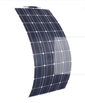100W 200W Paneles Solares Flexibles Monocristalinos Cargador Panel Solar para Casa, Barco, Jardín, Coche, Luz LED