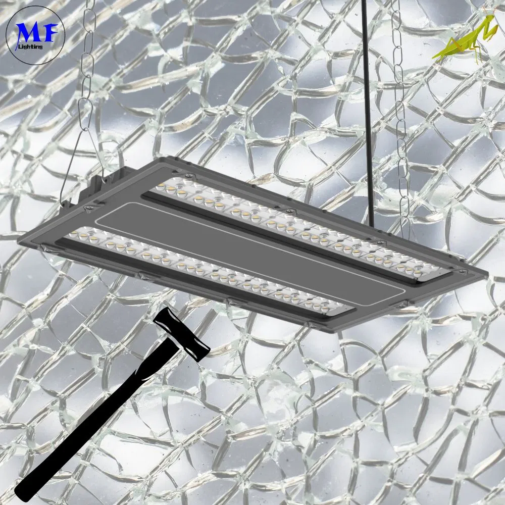 100-400W IP66 Lámpara de alta bahía LED impermeable para interiores y exteriores con control inteligente, sensor de atenuación Zigbee, luminaria industrial para fábricas y almacenes