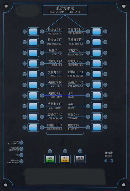 Panel de control de señal de luz de navegación marina del certificado CCS