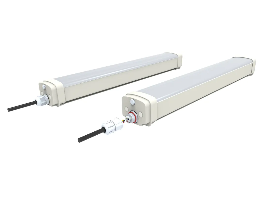 Luz Tri-Proof LED IP65 Impermeable Industrial para Garaje 20W-60W 2FT-5FT