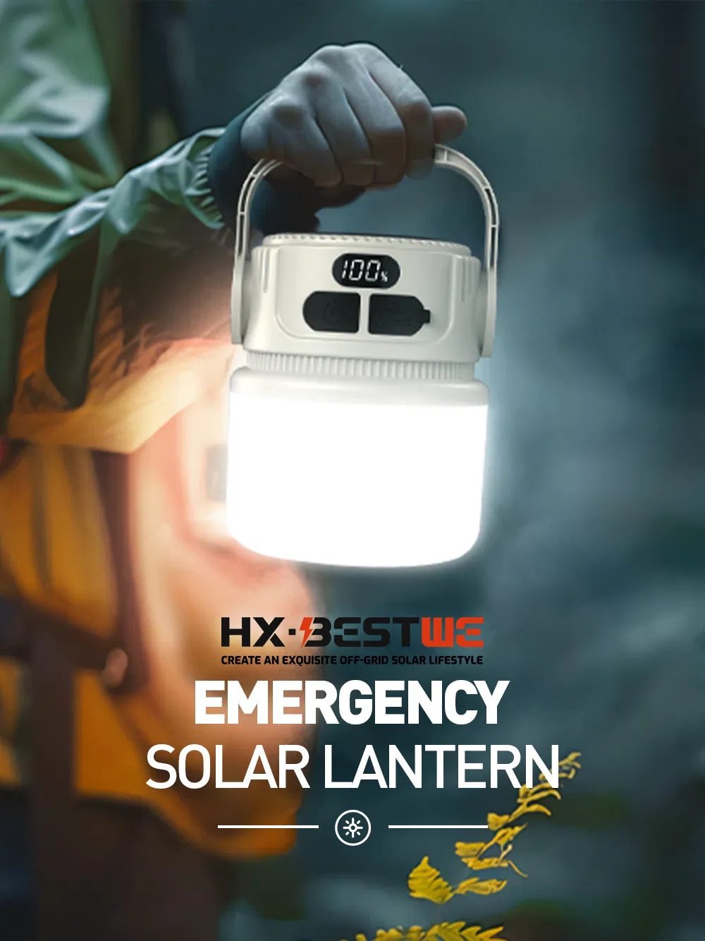 Linterna Solar Portátil