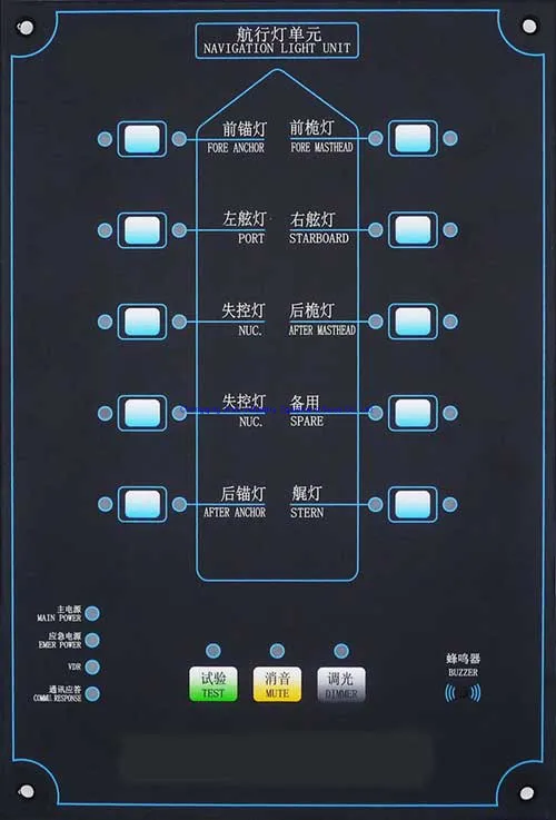 Panel de control de señal de luz de navegación marina del certificado CCS