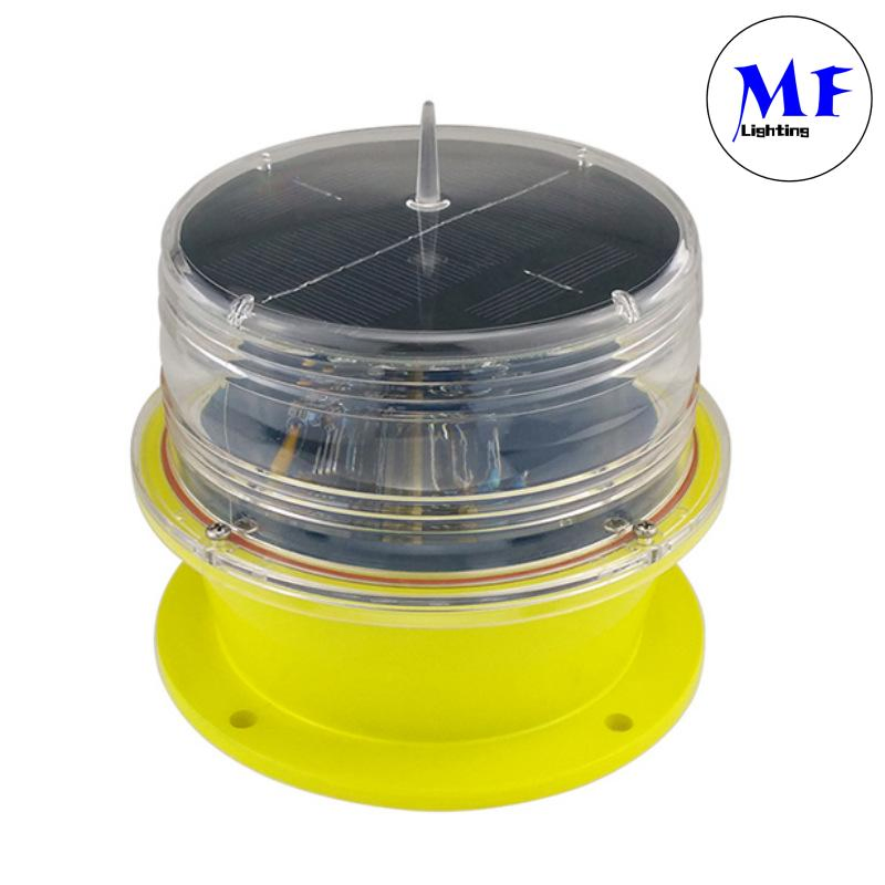 Luz de advertencia solar de intensidad media tipo B L864 LED impermeable para torre de luz de campo de aviación, luz de advertencia para aeronaves, luz de obstáculo de aviación
