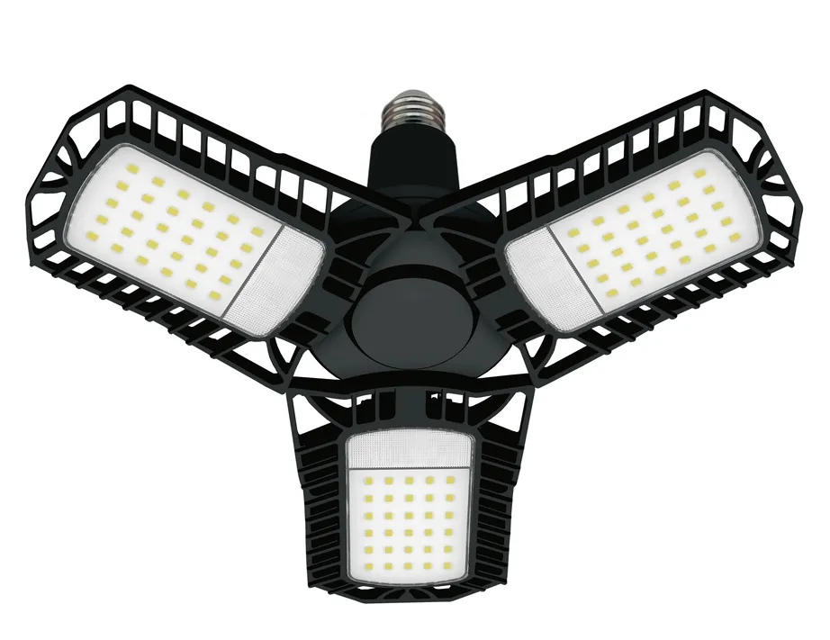 Lámparas LED industriales ajustables, plegables y deformables para garaje