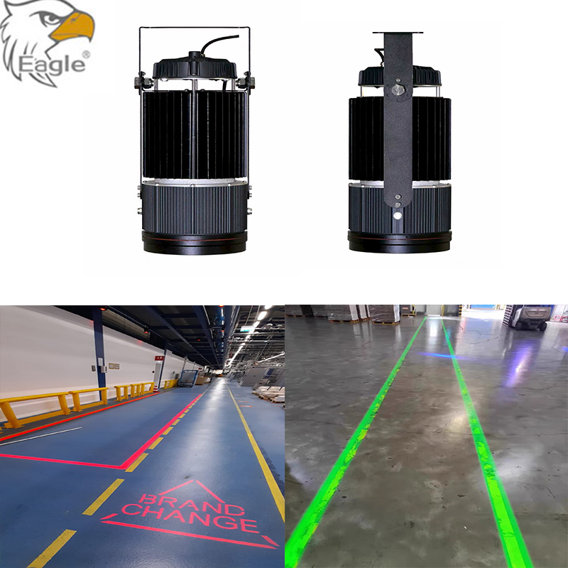 Proyector lineal LED ajustable de haz flexible de línea recta para suelos industriales de alta visibilidad