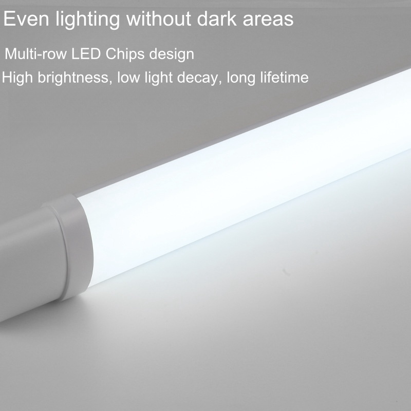 Luz de Fixture LED Tri-Proof Industrial Exterior 120cm 4FT 40W para Iluminación de Taller, Estacionamiento/Túnel
