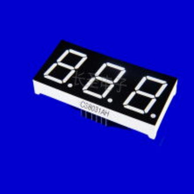 7 Segmento de tubo digital amarillo de ánodo común medidor industrial de bajo consumo panel LED
