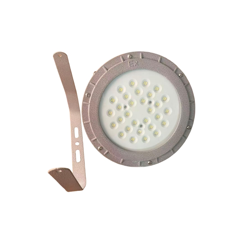 50W 100W 200W Lámparas LED de alta presión a prueba de explosiones circulares con una resistente carcasa de aleación de aluminio, son adecuadas para áreas industriales peligrosas Fj91-C-1