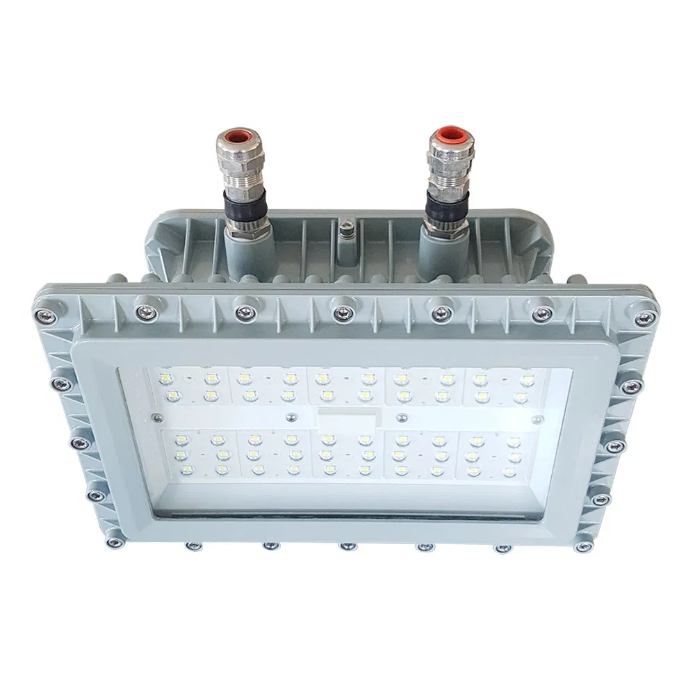Lámparas de iluminación LED de alta bahía a prueba de explosiones para taller de química y plataforma marina offshore con certificado Atex