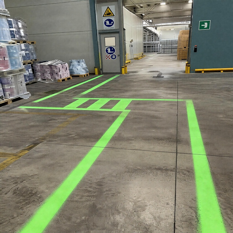 Marcador de Zona de Despeje de Equipos Pesados Proyector de Luz LED de Línea Virtual para Barrera de Seguridad Visual de Maquinaria Industrial