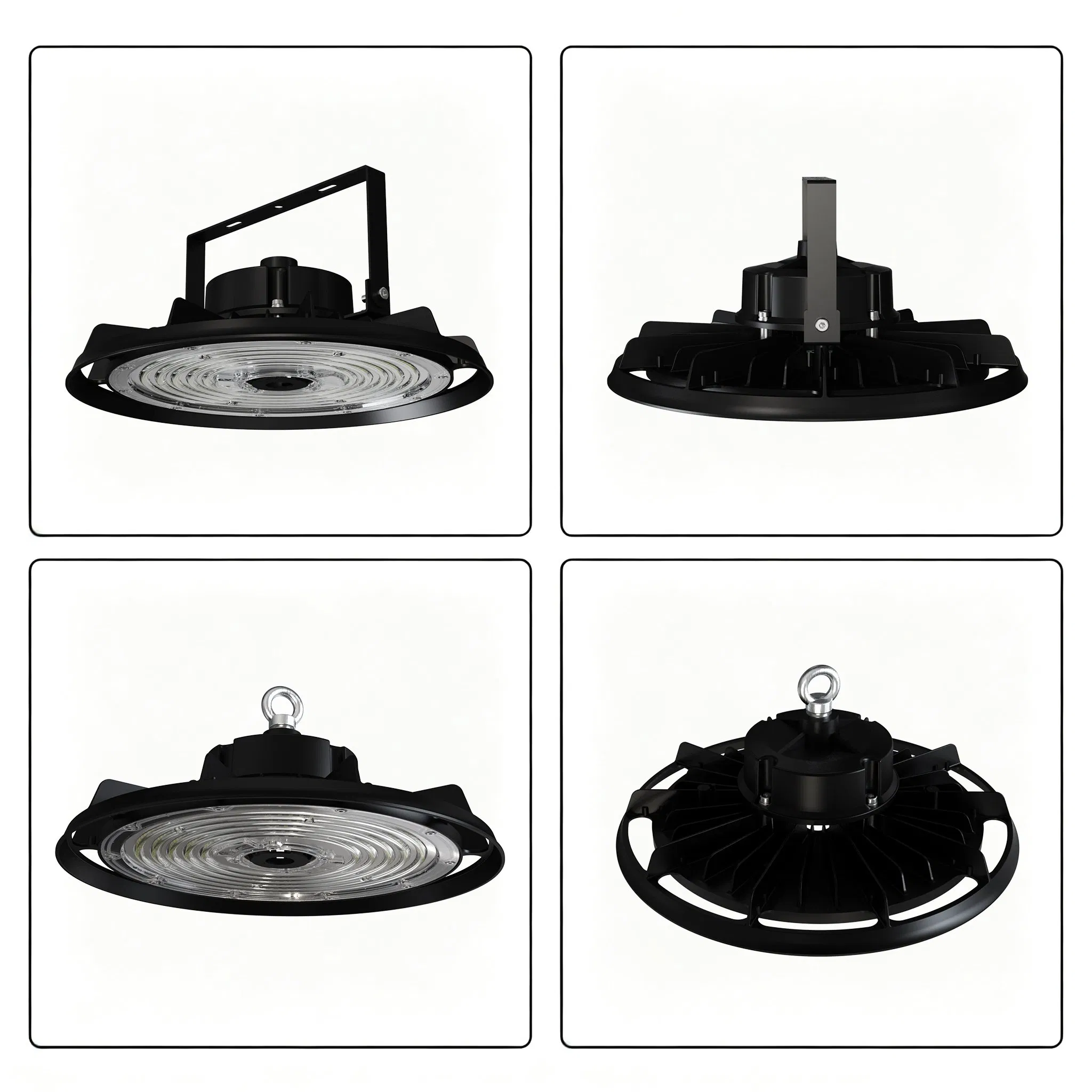Fijaciones de viga de alta rendimiento y alta resistencia 150W 120° lámpara LED de alta bahía tipo UFO para espacio de arena lámpara industrial LED