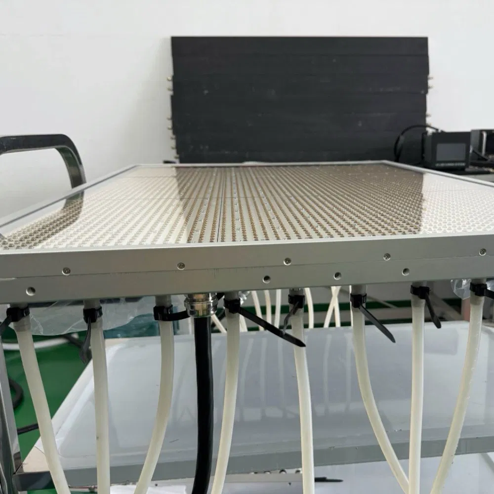 Panel de curado por luz UV LED enfriado por agua para recubrimiento de superficies