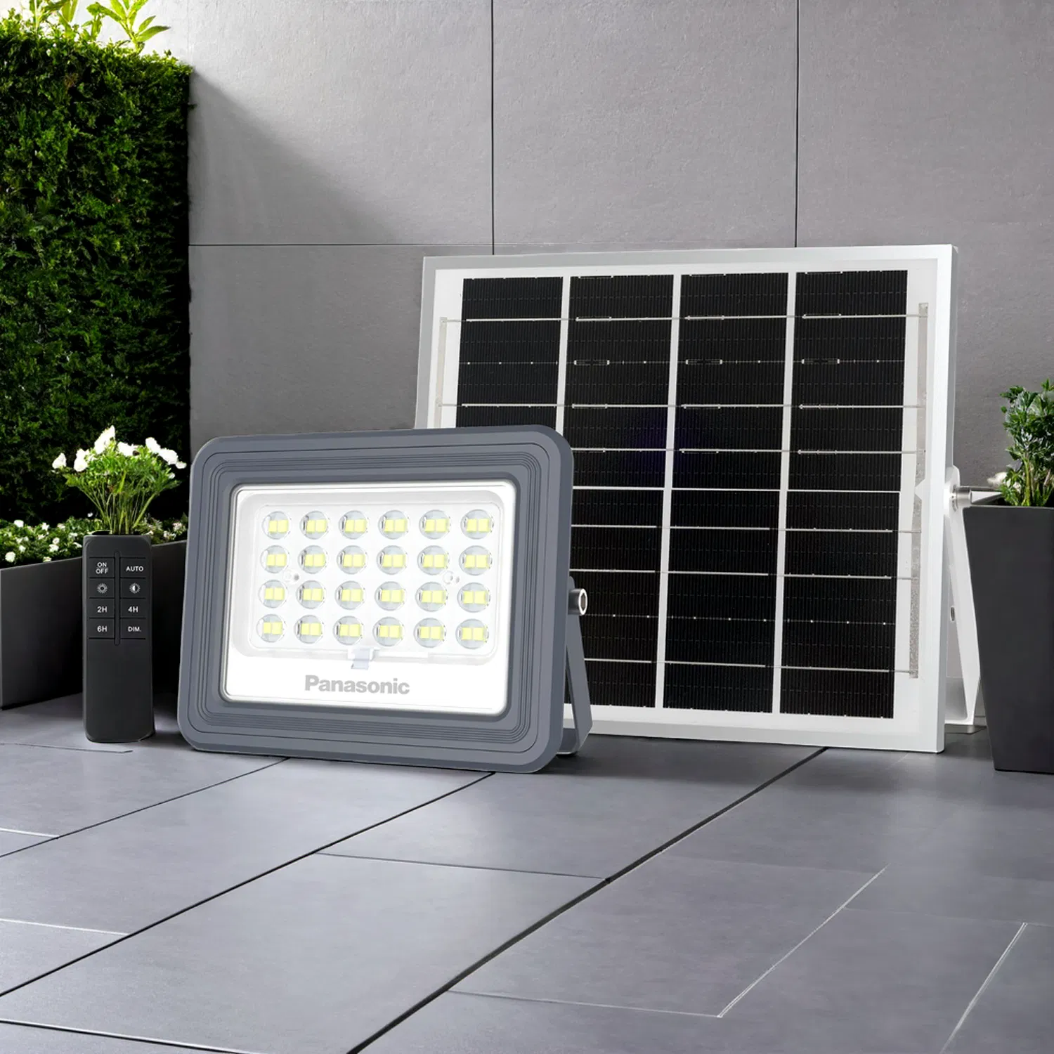 Venta Directa de Fábrica IP65 30W 50W 100W Iluminación Solar LED para Paisajismo