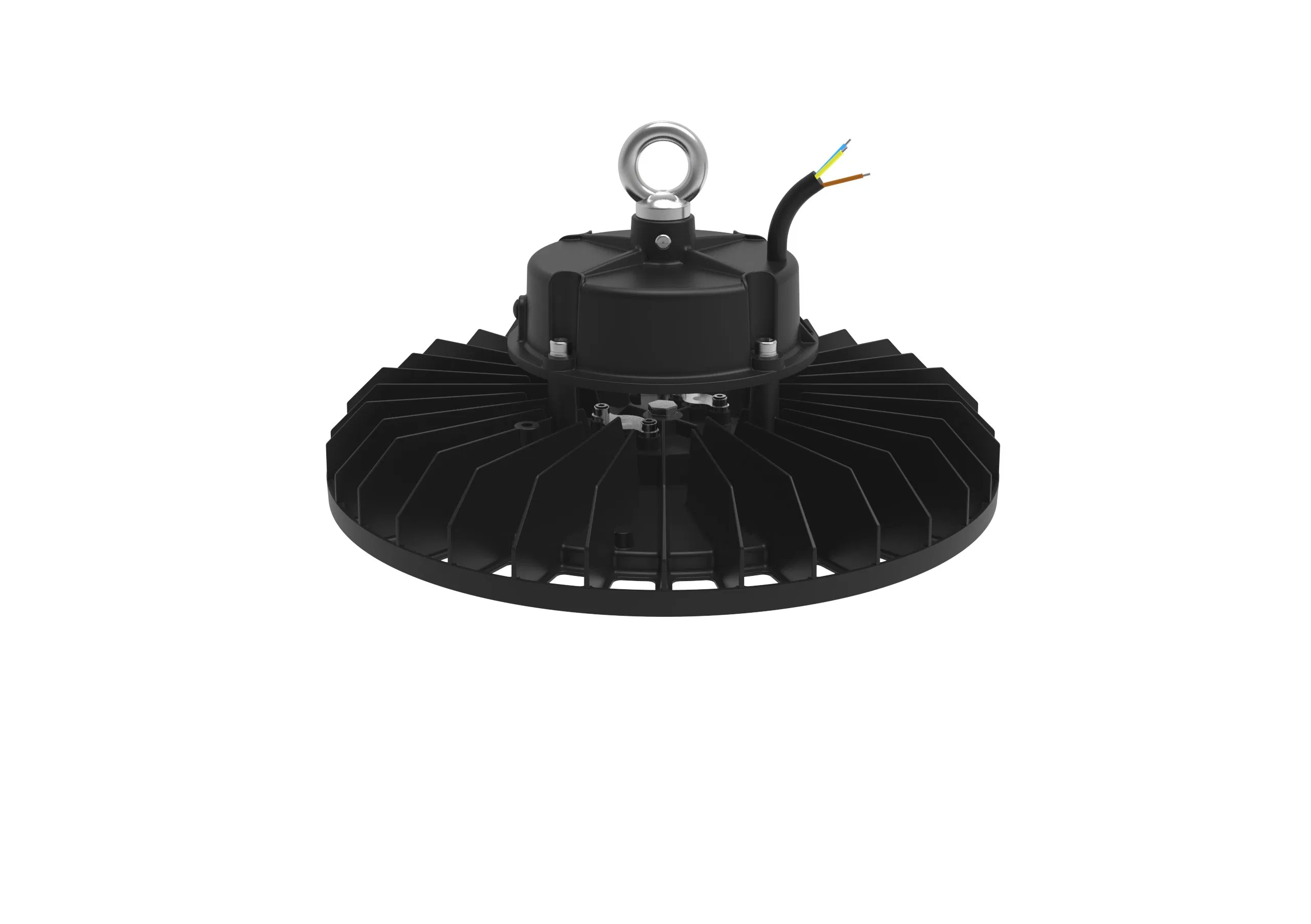 150W Luz LED de alta bahía UFO 6500K Blanca AC110-277V IP65 Iluminación comercial a prueba de agua para almacén industrial, garaje, tienda, gimnasio, fábrica