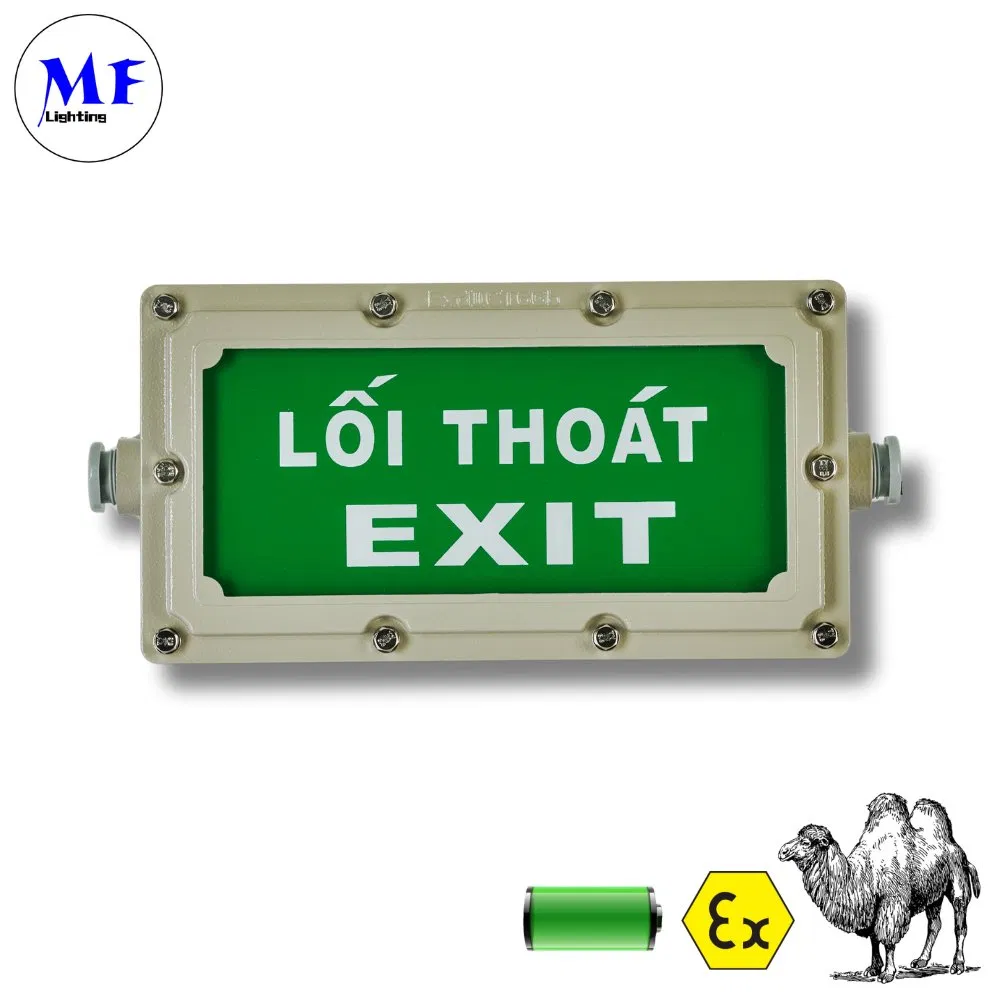 OEM ODM ATEX Salida 4W Wf1 IP65 Impermeable A Prueba de Fuego Respaldo de Batería Luminarias LED a Prueba de Explosiones Señal de Salida Luz de Emergencia para Petróleo LNG Químico Industrial