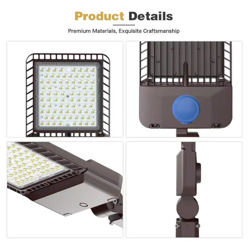 Luces de Calle LED Multifuncionales Directas de Fábrica para Exteriores IP65 Impermeables con Lentes de PC para Parques Comunitarios y Iluminación de Calles