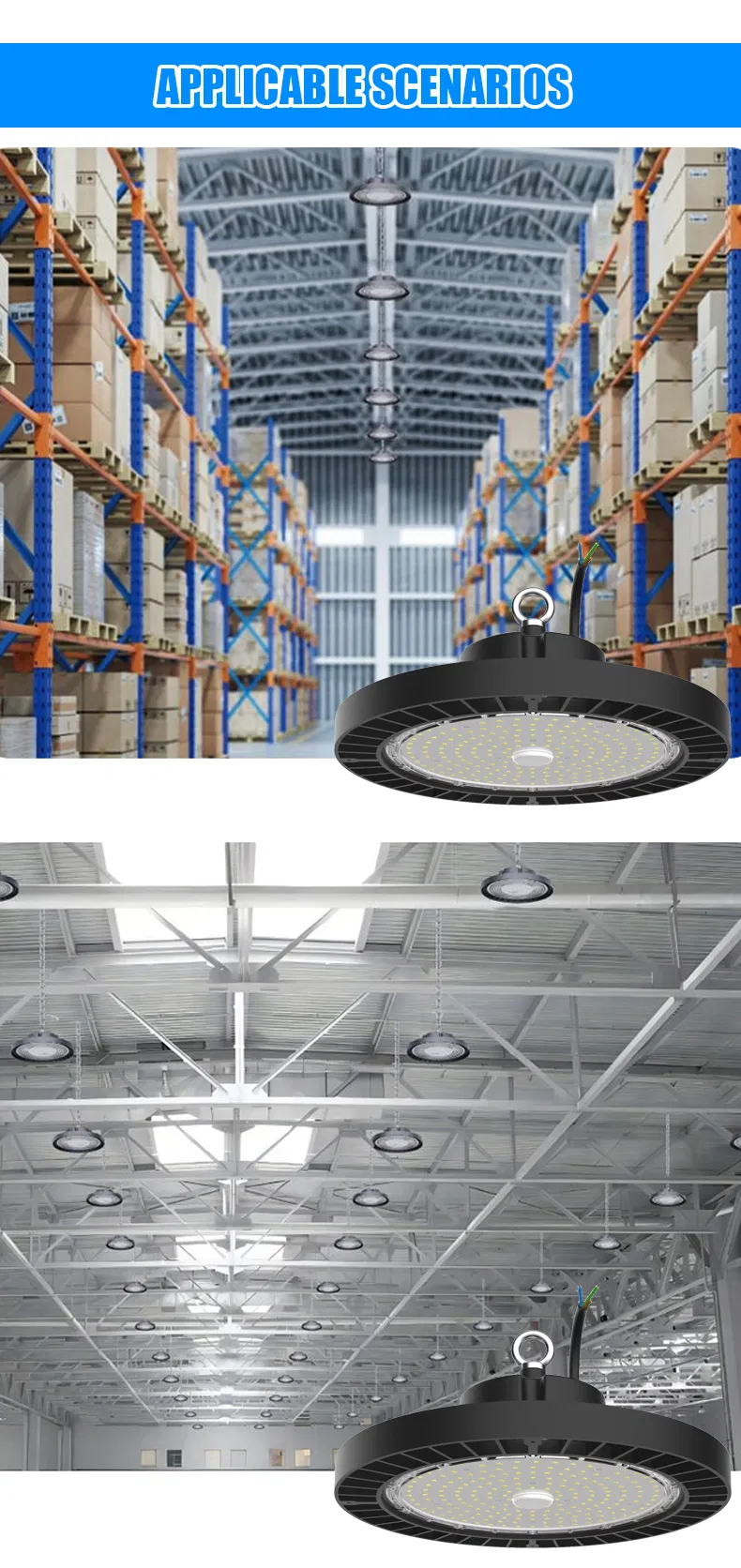 Especificaciones UFO LED