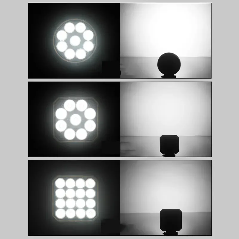 Barra de luz LED industrial de aluminio 27W
