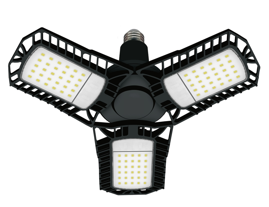 Lámparas LED industriales ajustables, plegables y deformables para garaje