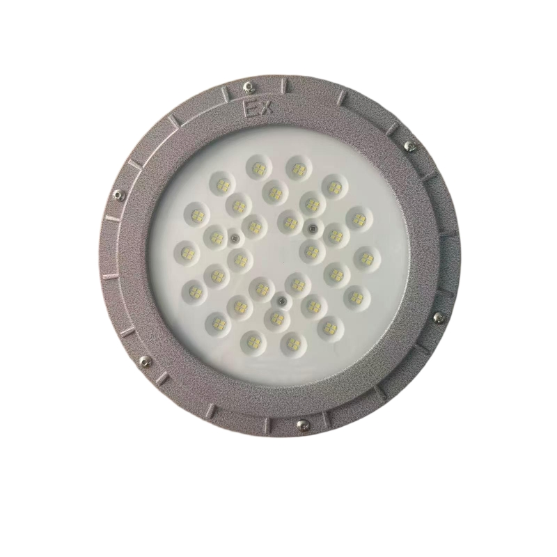 50W 100W 200W Lámparas LED de alta presión a prueba de explosiones circulares con una resistente carcasa de aleación de aluminio, son adecuadas para áreas industriales peligrosas Fj91-C-1