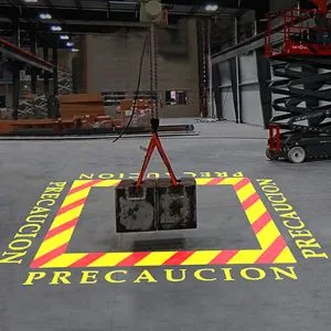Proyector de Señalización de Advertencia de Seguridad Industrial LED 320W para Grúa Puente en Movimiento